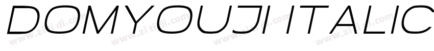 Domyouji Italic字体转换